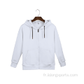 Wholesale personnalisé 100% coton unisexe zipper sweatshirt vêtements